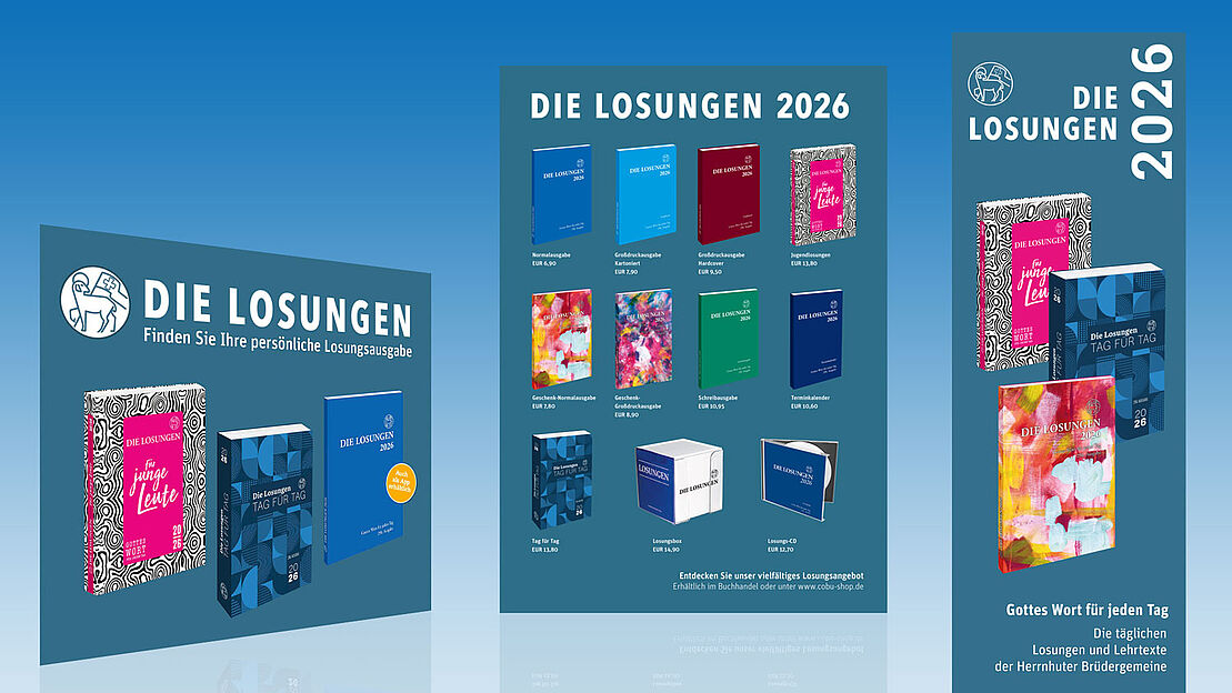 Download Werbematerialien für die Losungen der Herrnhuter Brüdergemeine