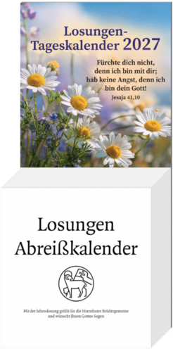 Ansicht der Losungen als Abreißkalender