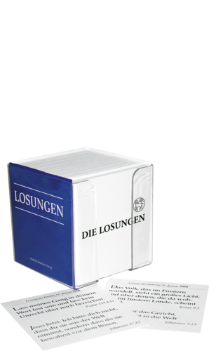 Ansicht der Losungs-Box
