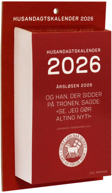 Ansicht des Hausandachtskalendera als Abreißkalender (nur in Dänemark erhältlich)